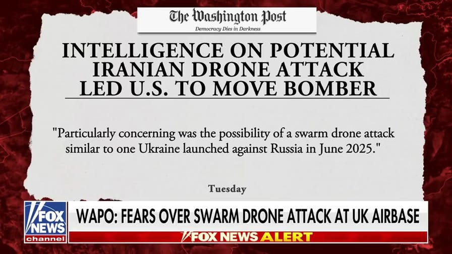 US officials feared drone swarm threat before US bombers left UK air base