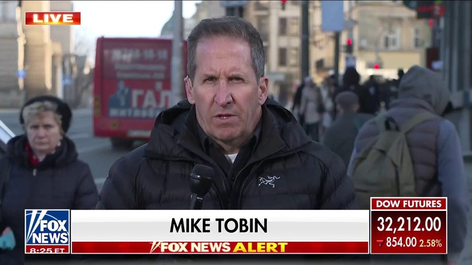 Mike Tobin on the streets of Lviv amid Russian military invasion of Ukraine