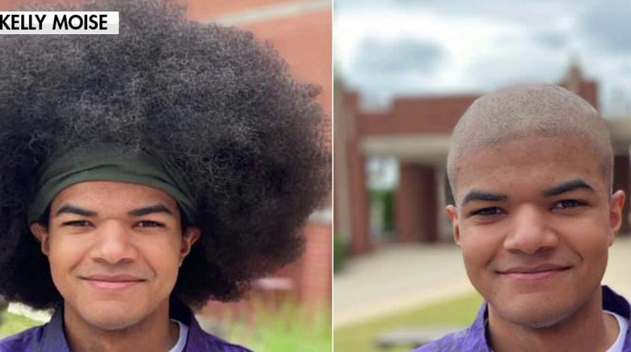 Alabama teen joining Air Force donates hair for St. Jude