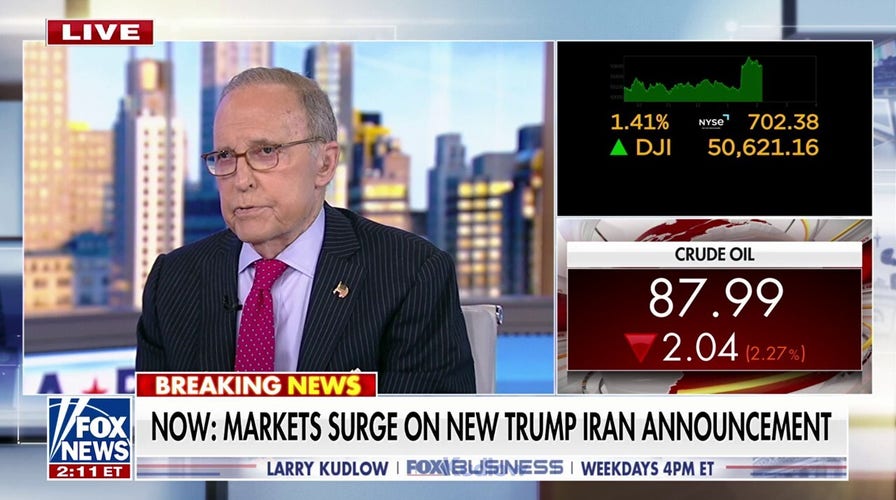 Larry Kudlow explains why the slope of oil prices will continue to come down