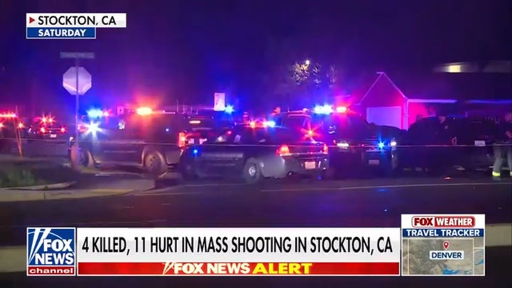 Manhunt underway after California birthday party shooting leaves 4 dead, including 3 children