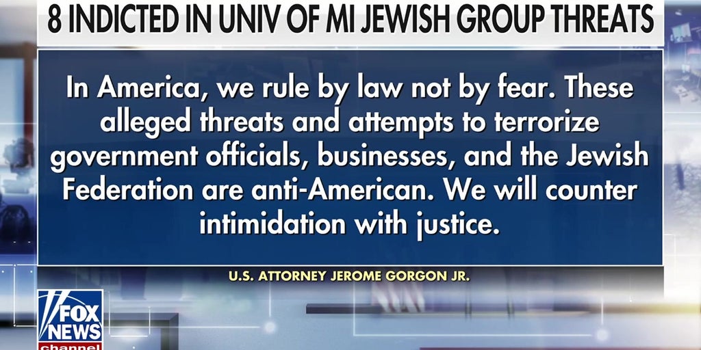 8 charged for alleged threats against University of Michigan leaders, businesses and a local Jewish federation