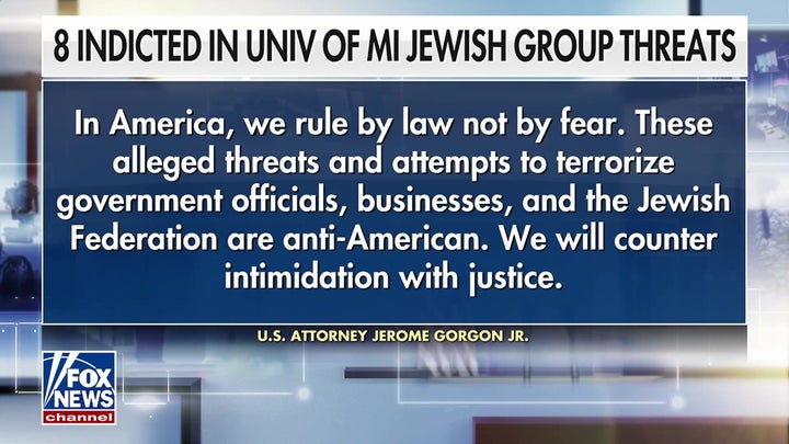 8 charged for alleged threats against University of Michigan leaders, businesses and a local Jewish federation