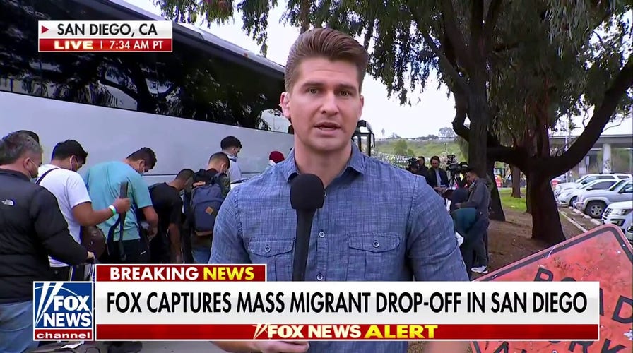 Migrants mass released in San Diego as Newsom heads to White House