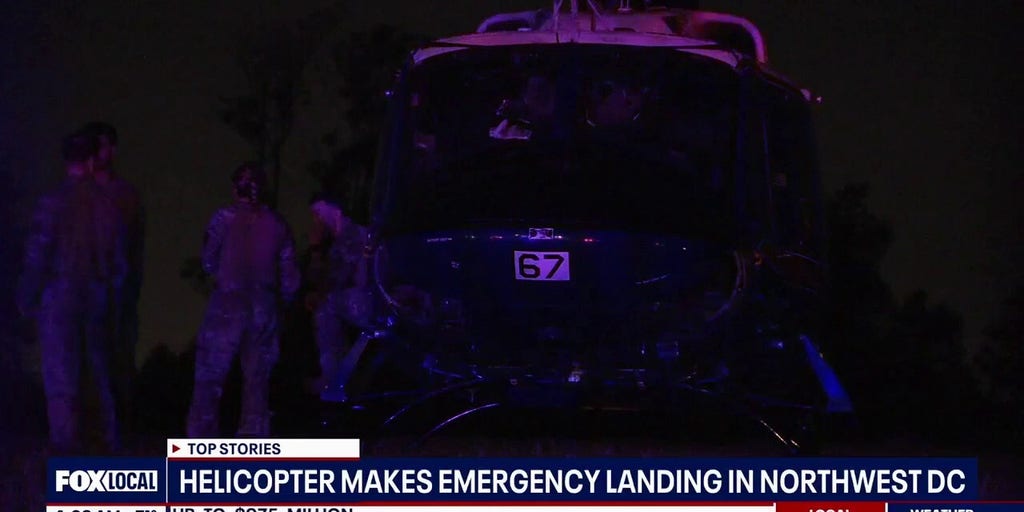 Air Force helicopter makes emergency landing in DC