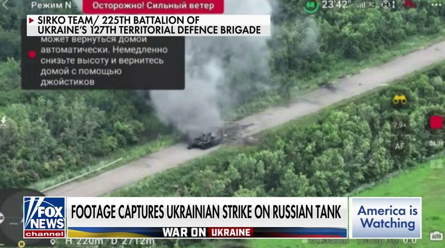 Video shows Ukrainian strike on Russian tank as Americans face growing danger