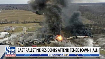 Ohio residents demand answers on toxic train derailment at townhall