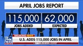 April jobs report shows 50,000 more jobs added than expected