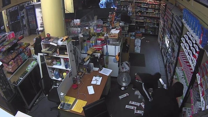 A group of thieves made off with over $100,000 in merchandise after smashing into a San Francisco tobacco shop