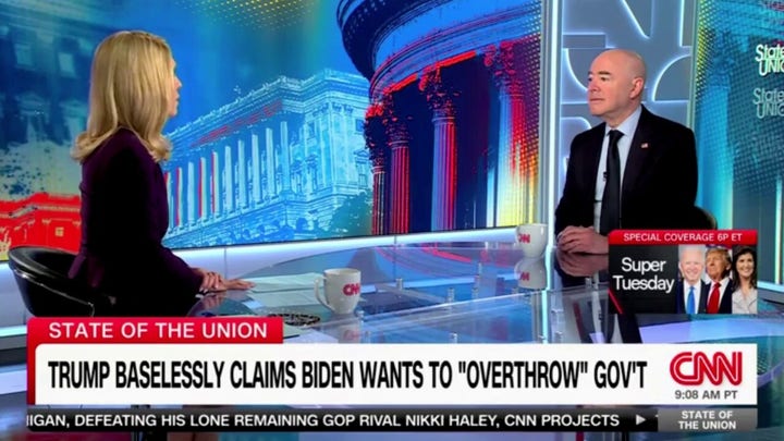 CNN host asks Mayorkas if Biden admin letting migrants cross the border is strategy to change electoral dynamics of U.S.