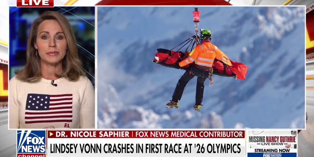 Lindsey Vonn airlifted after crashing on Olympics course