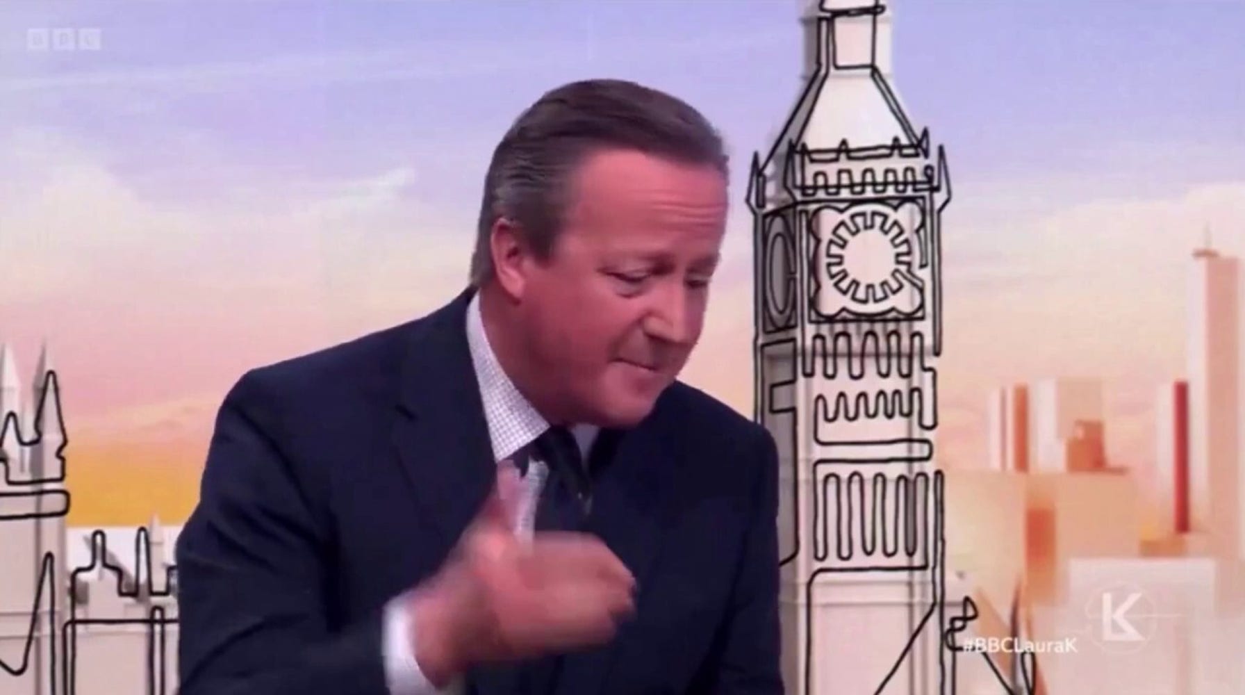 David Cameron calls out BBC on the air to label Hamas a terrorist group: 'What more do they need to do?'