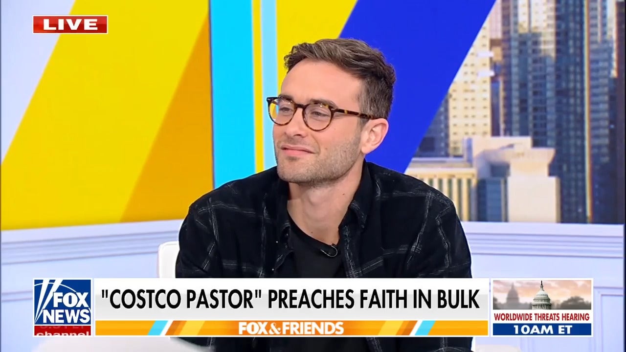 Pastor Lucas Gomes, the Kirkland King Costco pastor, appearing on Fox and Friends to discuss Gen Z faith revival and church attendance