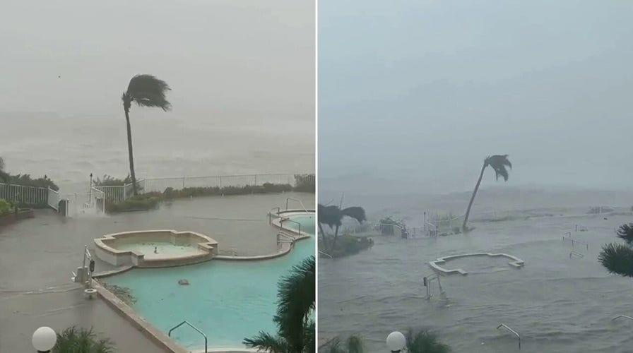 Ian before-after: Video shows Florida hotel pool on Sanibel Island flood in less than an hour
