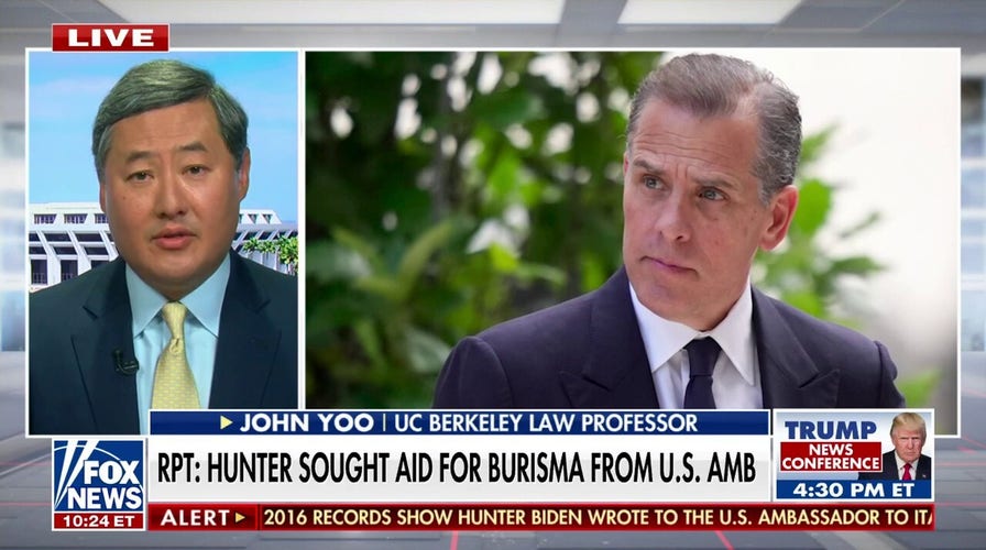 DOJ should be investigating Hunter Biden for being an unregistered foreign agent: John Yoo