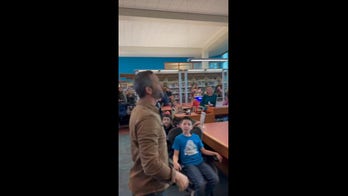 Kirk Cameron addresses overflow crowd at Indianapolis Public Library