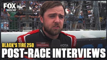Kaden Honeycutt and Grant Enfinger after Black's Tire 250 from Richmond Raceway🎤
