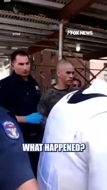 Suspect arrested after allegedly STABBING two men, yelling 'Allahu Akbar'