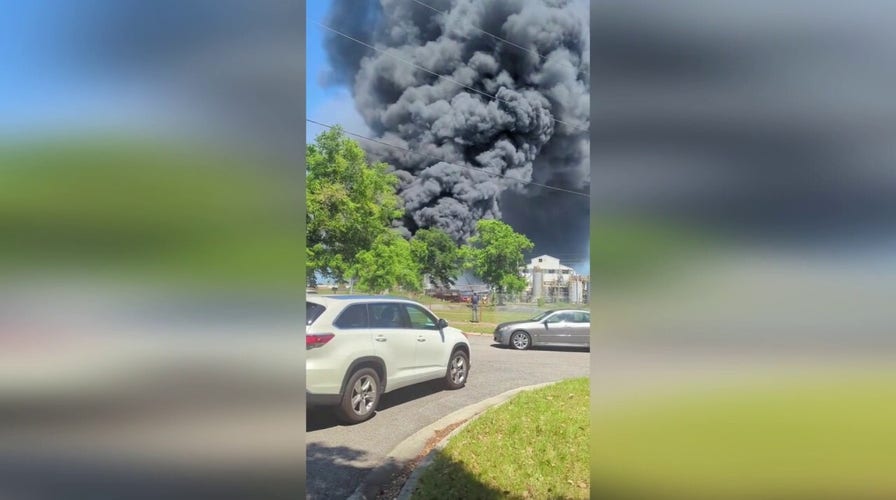 Devastating Georgia plastics plant fire caught on camera