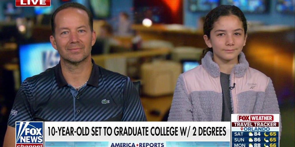 10-year-old girl set to graduate California college with two degrees | Fox News Video