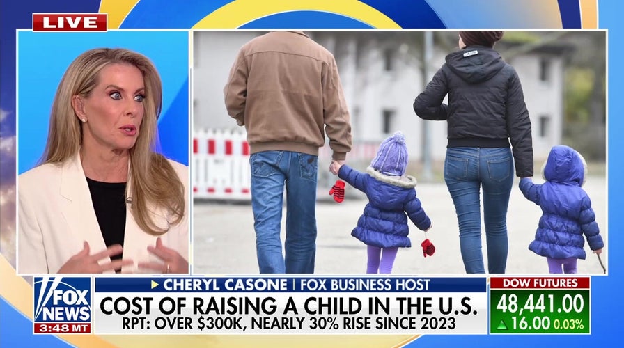 Raising a child in the US costs over $300k, nearly 30% rise since 2023