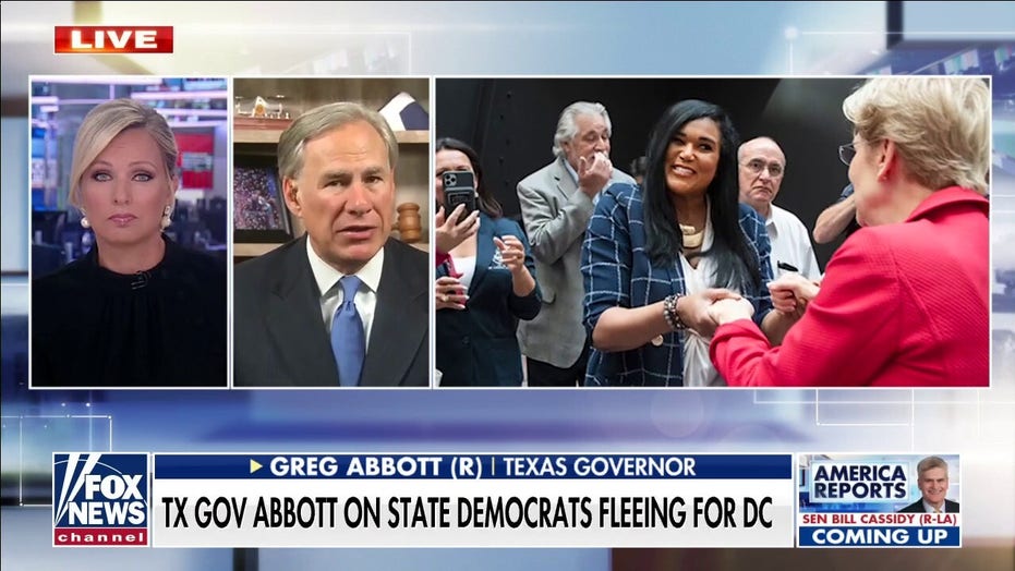 Texas Gov. Abbott calls out Democrats 'disaster of a trip' fleeing Austin for DC: 'Constituents getting upset'