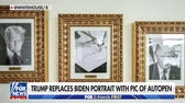 Trump replaces Biden's portrait with photo of autopen signature