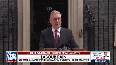 British Prime Minister Keir Starmer says he will resign amid political turmoil