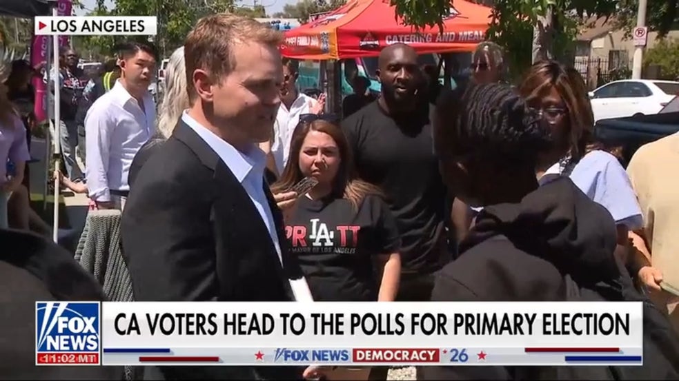 California voters head to polls for primary voting amid tight Los Angeles mayoral race