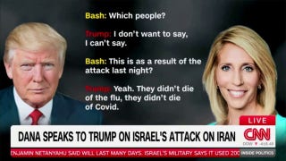 Trump jokes Iranian officials 'didn't die of COVID' when asked about results of Israeli airstrikes
