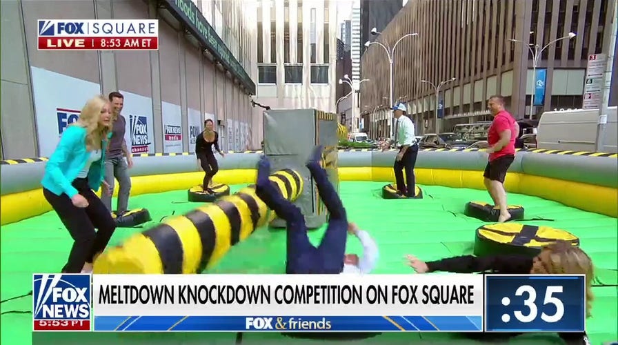 WATCH: Jimmy Competes In The Meltdown Knockdown Competition On 'Fox & Friends'
