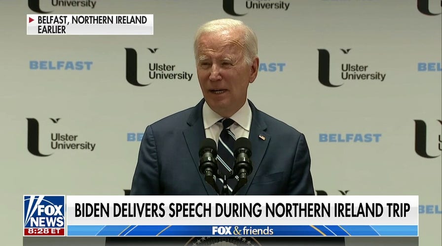 Biden delivers speech in Northern Ireland after after ex-Obama official unveils bombshell allegations