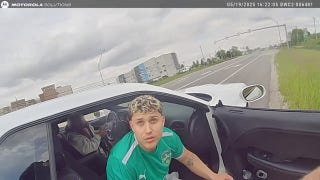 Police bodycam footage shows arrest of man who allegedly posed as a high school student