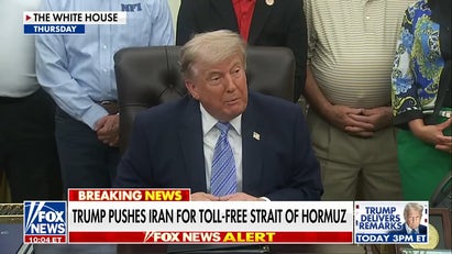 Trump pushes Iran for toll-free Strait of Hormuz