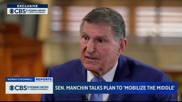  Sen. Manchin dodges questions on potential presidential run: 'Not about me'