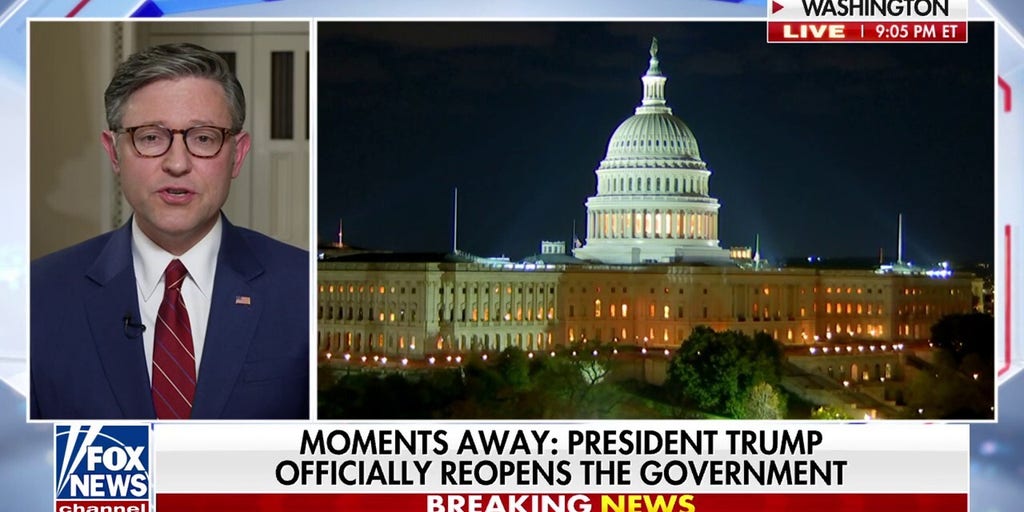 Speaker Johnson calls shutdown ‘selfish political stunt’ after House votes to reopen government