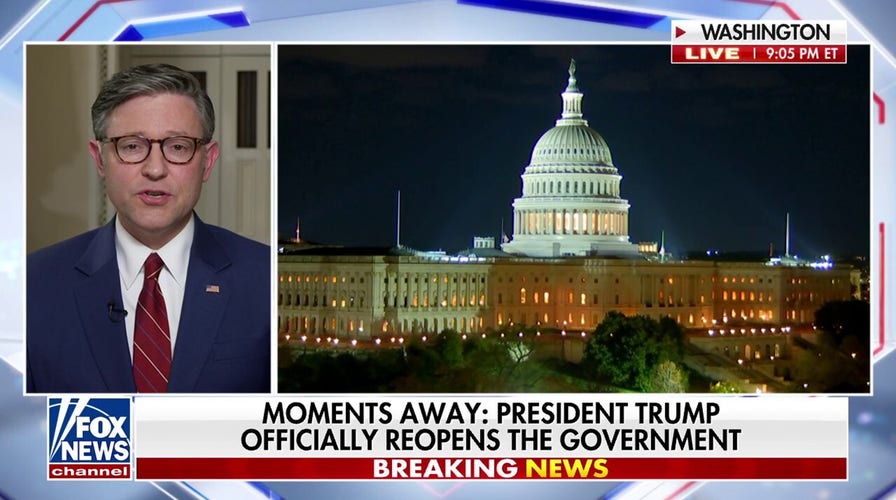 Speaker Johnson calls shutdown ‘selfish governmental stunt’ aft House votes to reopen government
