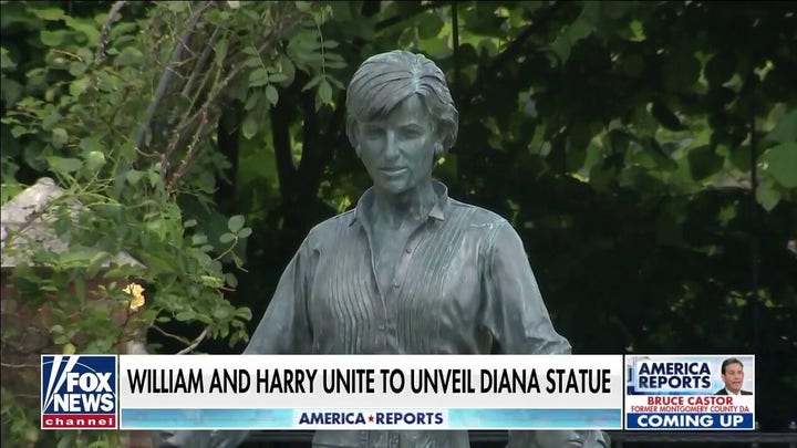 Prince Harry, William unveil Princess Diana statue