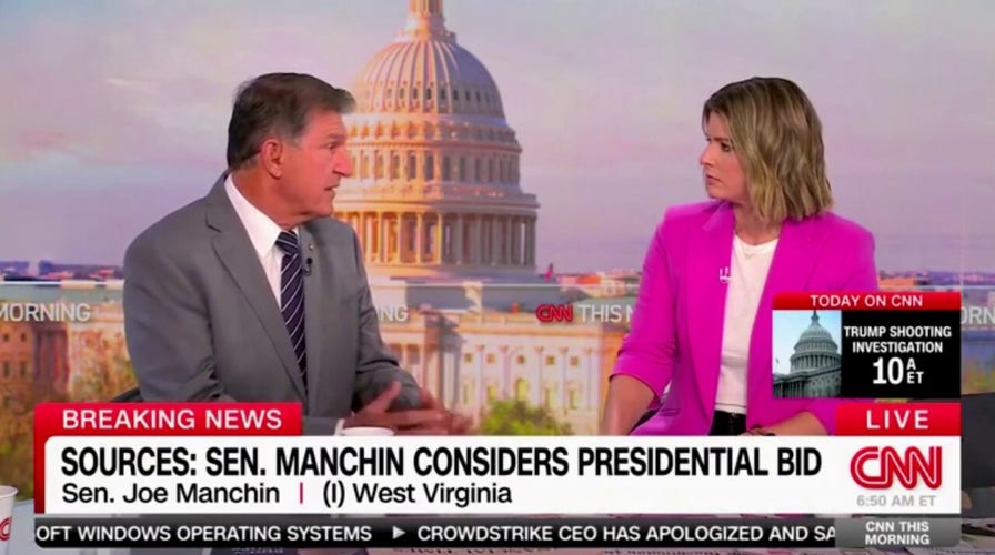 Sen. Manchin calls for competitive Democratic nomination process: 'I want the middle to have a voice'