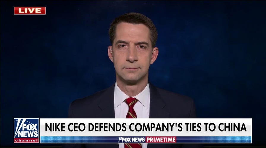Sen. Cotton: Nike's message towards genocide in China is 'Just Do It'