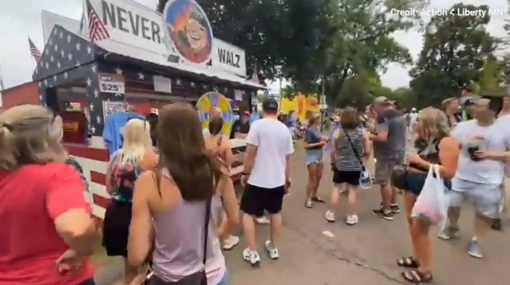 Gov. Tim Walz's Never Walz Booth Draws Crowds at Minnesota State Fair