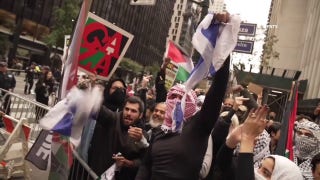 WATCH: Pro-Palestinian protesters rip Israeli flag in NYC protest - Fox News