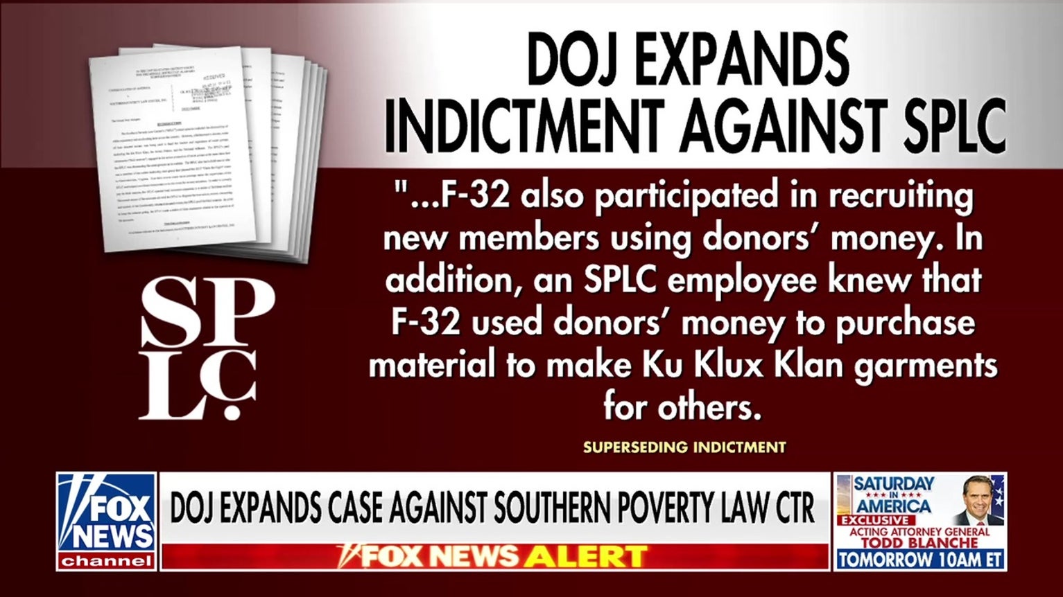 DOJ expands SPLC indictment amid KKK funding allegations