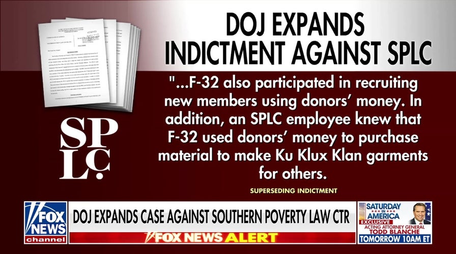 DOJ expands SPLC indictment amid KKK funding allegations