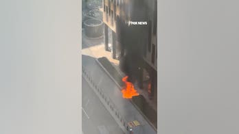 Suspect CAUGHT on camera setting fire outside ICE building