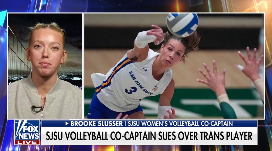Women's volleyball co-captain opens up about lawsuit over transgender player