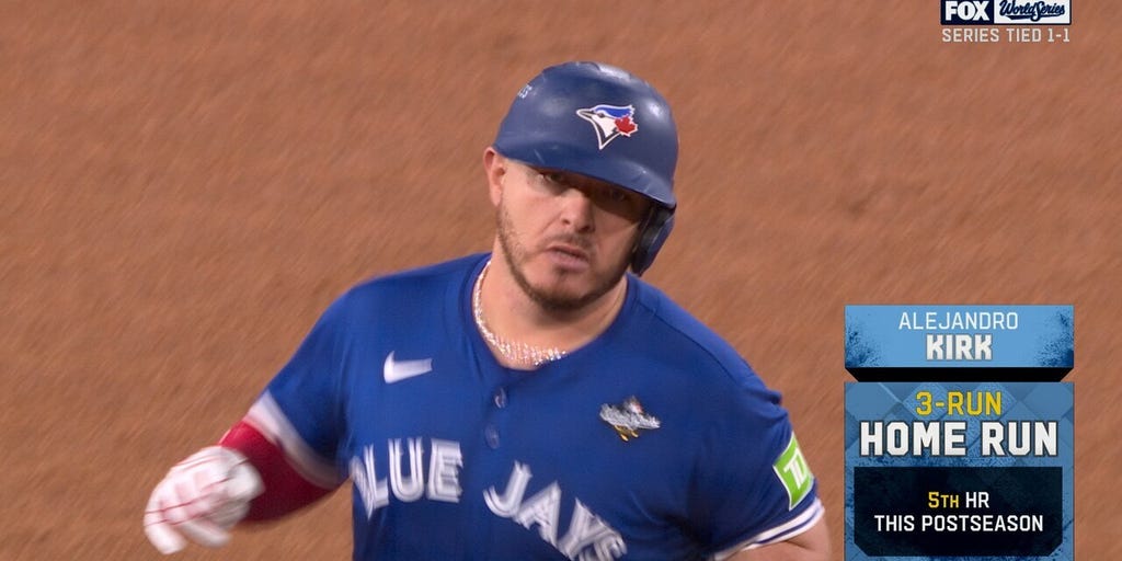 Alejandro Kirk smashes three-run homer, giving Blue Jays lead over Dodgers