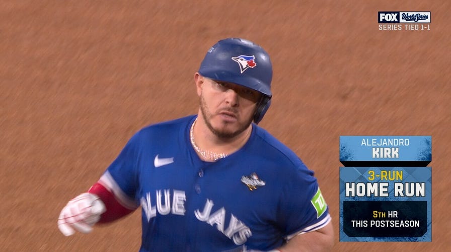 Alejandro Kirk smashes three-run homer, giving Blue Jays lead over Dodgers