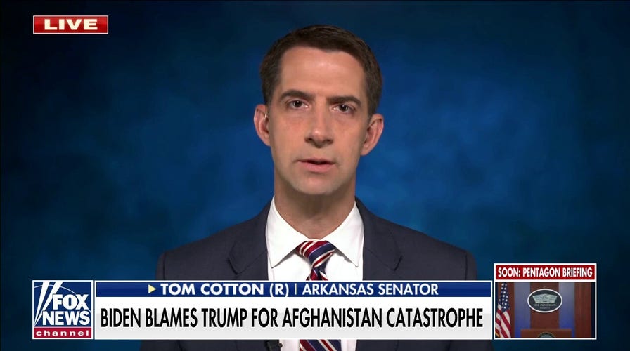 Sen. Cotton: Biden rushed troops out of Afghanistan for 9/11 symbolism, created a 'debacle'