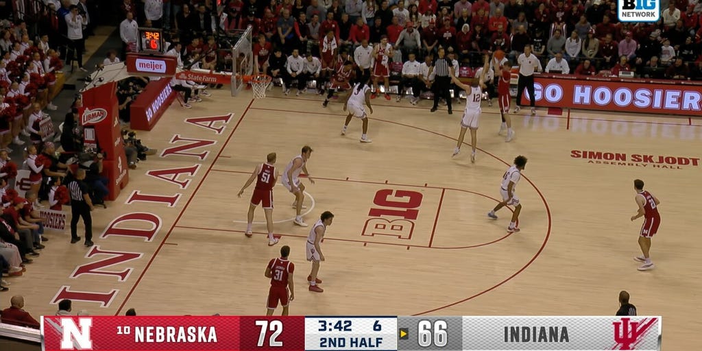 Braden Frager hits deep 3-pointer, sealing Nebraska's win over Indiana